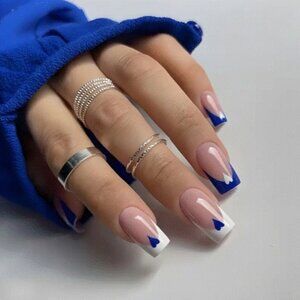 Beautiful press-on or glue-on nails.